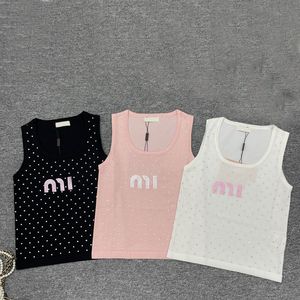 24 Designers Tanks Camis T-shirts Fashion Tees T Shirts Women Letter Shirt Embroidery press drill vest equal size ladies top blouse my top spotify streetwear tank tops