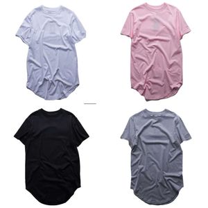 Färg Solid Men's Tee Summer T Shirts Streetwea Hommes T -shirts Kort ärm Soft Tees Tops Man Clothing -Shirts S Ops