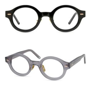 MENS OPTICS Frames Glasses Brand Women Women Retro redondo óculos de quadros vintage Plank Spectacle Myopia Glasses Black Eyewear Wi4917924