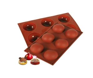 2 PCs Schokoladenbombenform Silikon Halbkugelform Sphere DIY Backform zum Herstellen von Schokoladenbombenkuchen Jelly Dome Mous234v9210820