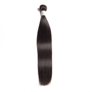 Extensões de cabelo humano peruano reto cabelos virgens integral tecelações naturais 95100GPiece Silky Straight One Bundle9063132