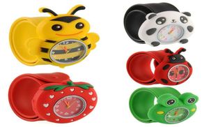 Baby Cartoon zegarek moda Dzieci Slap Watch Pięknie student silikonowy wodoodporny kwarcowy Kwarcowy Zegar na rękę Śliczna prezent dla dziewczynki chłopiec dzieci W6424231