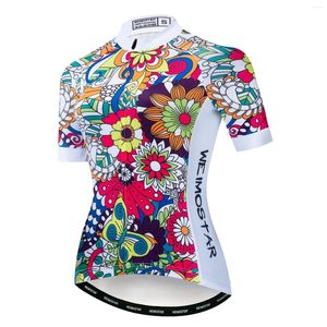 Racingjackor 2024 Cycling Jersey Women Cykeltröjor Mtb Mountain Road Topps Ropa Bicycle Shirts Cycle Top White Girls
