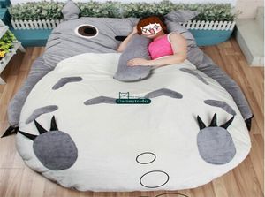 Dorimytrader 200cm x 160cm Japan Anime Beanbag Soft Plush Totoro Bed Carpet Tatami Mattress Sofa 2モデル素敵なギフトDY603275991178