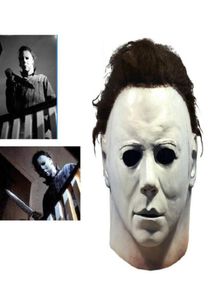 Michael Myers Mask 1978 Halloween Horror Horror Full Head Maschera per adulti Maschera Latex Fancy Props Strumenti divertenti Y20010357969744972665