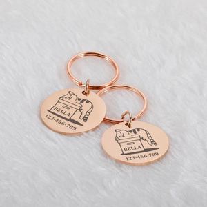 Tag de cachorro cães de estimação personalizados id idions personalizados nomes perdidos com tags brilhantes gravura para cano de nome de cachorro pingente