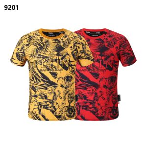 Plein Bear T Shirt Mens Designer Tshirts Clothing Rhinestone PP Skulls Men T-Shirt Round Dound Ss Teddy Glass Hip Hop Tshirt