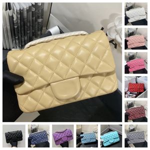 Cross Body Bags Bags Women Works Luksusowa torba krzyżowa 10a Oryginalna torba z łańcuchem owczej skóry Diamentowe kratę Klapa Torebka Wysokiej jakości torebki designerskie