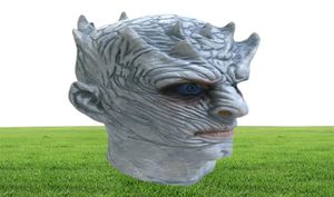 Filmspiel Thrones Night King Mask Halloween Realistic Scary Cosplay Kostüm Latex Party Maske Erwachsene Zombie -Requisiten T2001167406511