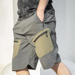 Herren Shorts Sommer Cool Workwear Hosen lässig gerade Bein Multi -Tasche Fünf Teil atmungsaktiv schnell trocken trendy Qualitätshosen