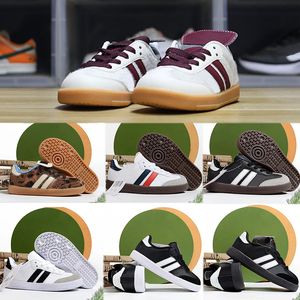 New Kids Shoes Casual Sambas Running Boys Sneakers Vegans Kinder Jugend Big Kid Schuh Schuh Kleinkinder Preshcool Runner Gum Trainer Schwarze weiße Mädchen Szie 24-37