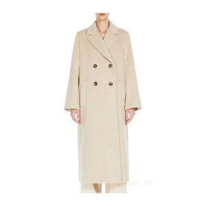 Designer płaszcz damski kurtki wełniane mieszanki wełny płaszcza kurtka solidna kolor damski długi wiatrak klasyczny retro elegancki trend modowy WV3Z
