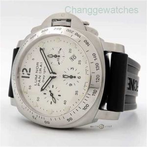 Relógios de luxo de Wristwatch de designer Relógios automáticos WatchpeneRei Chrono Marina Daylight Chrono White Dial 44mm Aço Pam00251wlr4h3