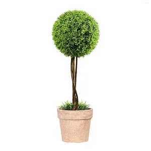 Decorative Flowers Living Room Home Decor Simulation Desktop Ornament Bonsai Gift Free Standing Plant Floor Balcony Office Artificial