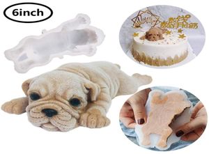 Stampo in silicone per cane Pretty Mousse Cake 3D Shar PEI Mormo gelaio gelatina gelatina di budino Cooler fondente decorazione utensile da fondente 4276165