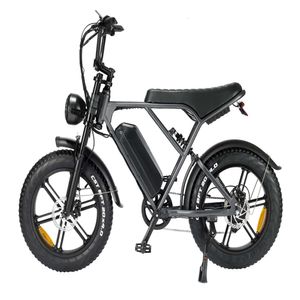 UE US Warehouse 1000W Retro Dirt Fat Tire E-Bike V8 H9 2,0 Longo Ranco 20*4,0 