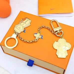 Paare Schlüssel Brieftaschen Klassischer Buchstaben Ladies Bag Dekoration Kette Freizeitbussine Auto Schlüsselbund Luxus Frauen und Männer Umhängetaschen Totes Anhänger Keyring5942527