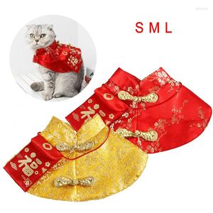 Katzenkostüme Haustier Hund chinesischer Stil Kleidung Frühling Festival Cape Hals Roter Umschlag Weihnachtstag Jahr Kragen Fliege Kostüme Produkte Produkte