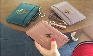 2019 Women039s Wallet Rectangle Genuine Leather Women039s Billfold Zero Pocket Small Wallets Bag della carta Honey Bread Credit3226470