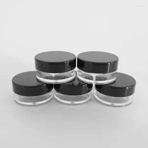 Storage Bottles 200pcs 5g 5ml Empty Cosmetic Sample Container Round Pot Small Tiny Bottle For Make Up Eye Shadow Nails Powder