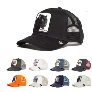 Wysoka wersja haftowana czapka baseballowa w kształcie zwierząt w magazynie, kierowca ciężarówki, czarna pantera, kogut, wilk, transgraniczna gorąca sprzedaż przedmiot