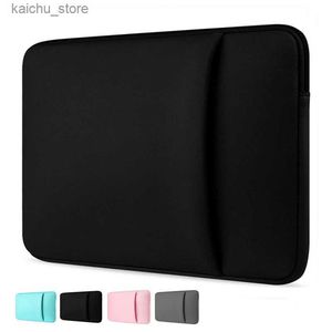 その他のコンピューターアクセサリーMacBook Air Pro 13 11 12 15 15.6用Lenovo HP Notebook Sleeve 14インチアクセサリーY240418用ラップトップバッグケースカバー