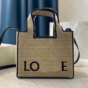 Strandtasche Strohhalm gefüllt Artikel Frau Designer Handtasche Einkaufstaschen Einkaufstasche Klassische Einkaufstasche Mode Luxushandtasche Häkelhandtasche