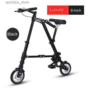 Bisikletler Wolface 8/10 inç Yetişkin Mobilite Scooter Foldab Bicyc Mini Inflatab Tekerlek Bisiklet Çok Fonksiyonlu Bicyc Destek G L48