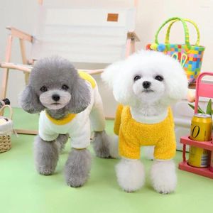 Köpek Giyim Pet Romper Winter Rahat Kedi Sürenler İçin Sıcak Şık Tulumlar Kontrast Renkler Premium Supplies Köpekleri