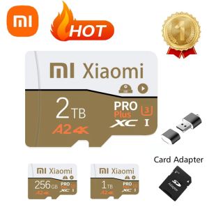Kort Xiaomi Micro SD -kort 2TB Vattentät Smart A2 Class10 Flash High Speed ​​SD TF Memory Card 1TB Cartao de Memoria för mobiltelefoner