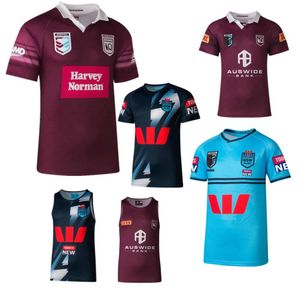 NSW Blues home rugby shirt 2023 new QUEENSLAND MAROONS rugby jersey QLD TRAINING JERSEY Custom name and number9581587