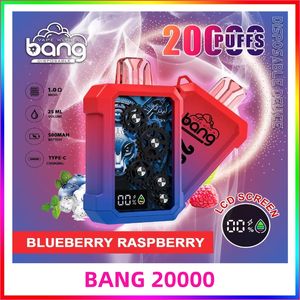 Bang 20000 Puffs 20000 1.0 Ohm File Bobin 500mAh Pil 25ml Hacim C Tip C Şarjı 20000 Pufs Bang Box Bang King