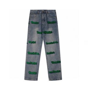 Nya jeans blå jeans europeiska och amerikanska varumärke jeans vår denim sommar denim joggy baggy kvinnliga par jeans tiggare jeans high street jeans