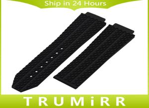 Ganzes konvexes Silikon -Gummi -Uhrband 26mm x 19 mm für Hub Men039s Uhren Band Ersatzband Handgelenk Armband Schwarz Blau 2705467