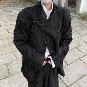 Men Blazers Spring Autumn Outwear Coats Loose Fit Black M L XL XXL XXXL 2024SS Jackor