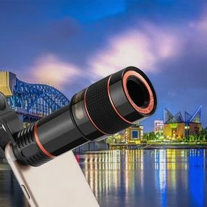 Universal 12x Zoom Cell Telefone obiektyw zewnętrzny telefon komórkowy obiektyw klip teleskopowy Mikro aparat Micro Camera na iPhone'a Xiaomi Redmi