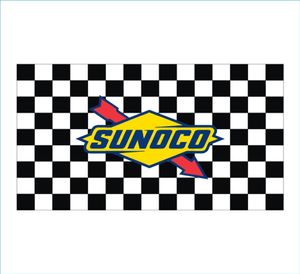 Custom Digital Print 3x5ft flags Race Racing Mahwah SUNOCO Cup Series Event Checkered Flag Banner for Game and Decoration2149050