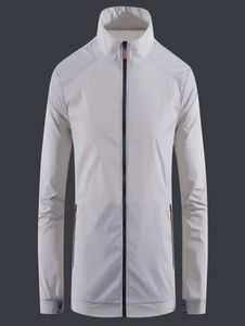 メン039Sジャケットメンズゴルフジャケットウェアシャツメンカジュアルスポーツスタンド首輪長袖ジッパーコート薄くて軽い夏の衣服7267045