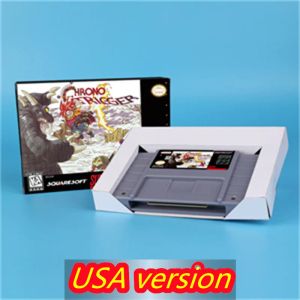 Karty dla Chrono Trigger (zapisanie baterii) 16 -bitowa karta gry dla USA NTSC Wersja SNES Konsola gier wideo