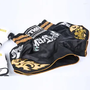 Mäns shorts Muay Thai MMA Kickboxing Grappling CrossFit Boxeo Trunks Men Women Boys Girls Training Combat Sanda Sport Short Pants