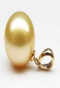 16 -миллиметровый южный море естественный золотой раковина жемчужные подвесные ожерелье 14K золотой класс 288H9638262