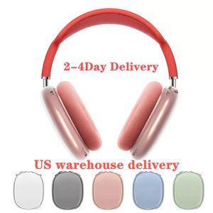 För AirPods Max Bluetooth Earuds Hörlurtillbehör Transparent TPU Solid Silicone Waterproof Protective Case Airpod Pro Max Headset Cover Case