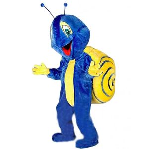 2024 Mascotte di lumache per adulti Costume da cartone animato Abiti di abiti pelosi abiti da festa di compleanno di Halloween