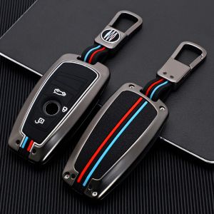 Hight quality&New Galvanized Alloy Suede panel Car Key Cover Case For BMW 1 Series 3 Series 6 Series 7 Series X1 X4 GT 520 525 530