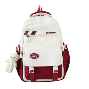 Studenti di grande capacità Backpack casual Waterproof Nylon Double Spall Bag Fashion Travel Borse College
