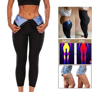 Frauen -Leggings Frauen Training Sauna Sweat Hosen hohe Taillenkompression Schlanker Trainer Tummy Control Thermo Shapewear