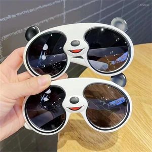 Sonnenbrille Lustige Panda süße Cartoon Kinder Sonnenbrillen für Jungen Mädchen Silicone Outdoor UV400 Schatten Schutz Brille Brille