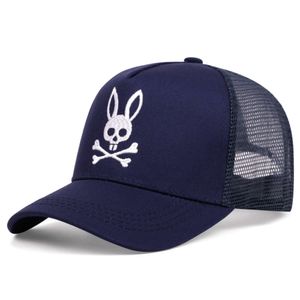 Top Caps Bad Bunny Tavşan Nakış Erkek Kadın Kamyon Şapkanı Beyzbol Kapakları Gölge Mesh 231208 4956