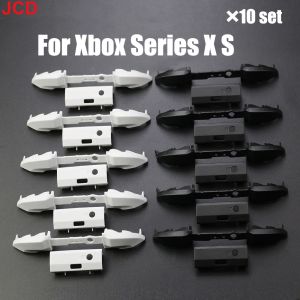 Alto -falantes 10 conjuntos de botão de pára -choques brancos e pretos para o pára -choques para Xbox Série S x guia surround do gatilho do controlador na parte de reparo de botões OFF