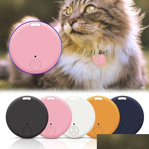 Treinamento para cães Obediência GPS GPS Bluetooth 5 0 Tracker Anti Lost Device Round Pet Kids Bag Cartlet Rastreando localizador inteligente 221114 dhjuh